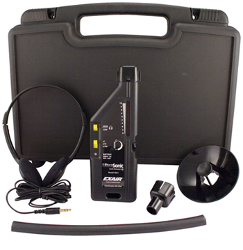 Ultrasonic Leak Detector comes with case and accessories