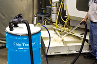 Chip Trappers returns filtered coolant back into sump
