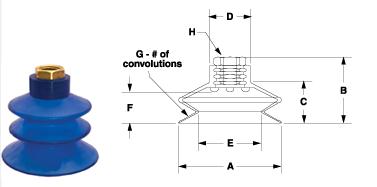 Bellows Vacuum Generator Cup