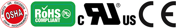 OSHA ROHS CE UR Certification Kennzeichnung OSHA ROHS CE UR Certification Kennzeichnung