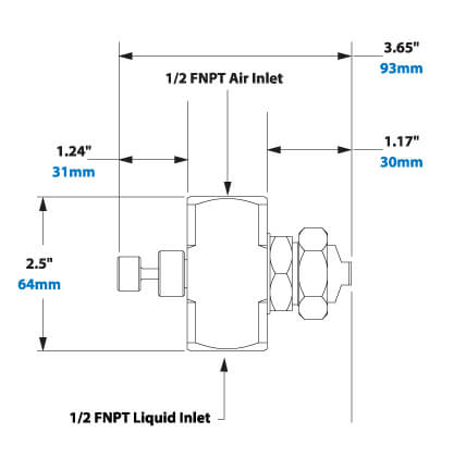 External Mix Atomizing Nozzles