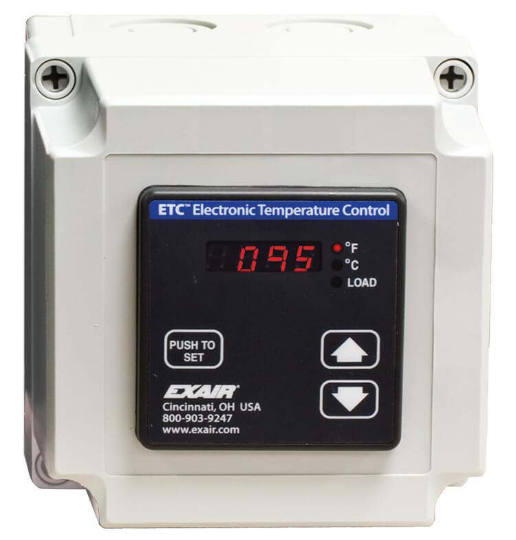 1. Electronic temperature control for control cabinet coolers