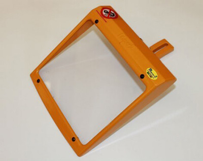 Schutzeinrichtung für Schleifmaschinen MO/2-Glas mit Schirm 193 x 170 mm Safeguard for grinders MO/2-glass with screen 193 x 170 mm