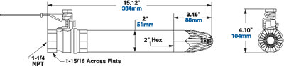 Modell 1216 Sicherheitsblaskanone Abmessungen Super Blast Safety Air Gun Dimensions