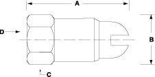 Schlitzdüse Safety Air Nozzles Abmessungen