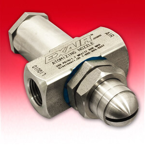 Tropffreie Flachstrahl-Zerstäuberdüse Modell AF6010SS