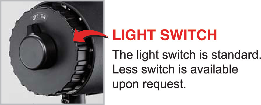 Light switch machine lights