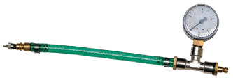 Befüllarmatur mit Manometer 0–4 bar