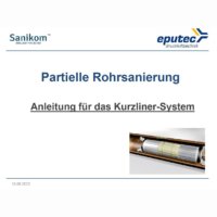 Bedienungsanleitung für das Kurzliner-System zur Rohrsanierung