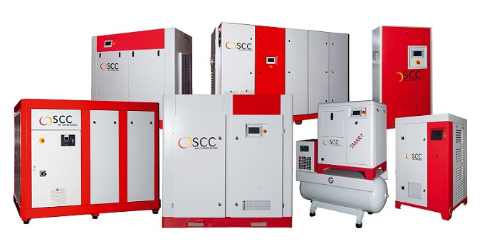 Das SCC Portfolio beinhaltet verschieden ausgestattete Kompressoren für die Industrie