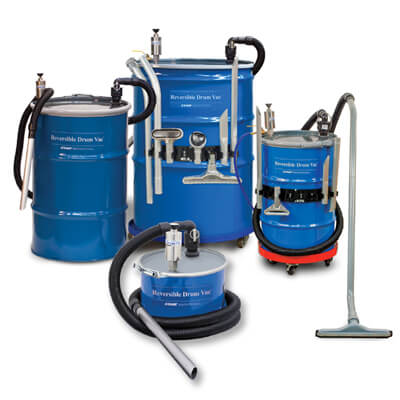 Einfache Reinigung der Reversible Drum Vac